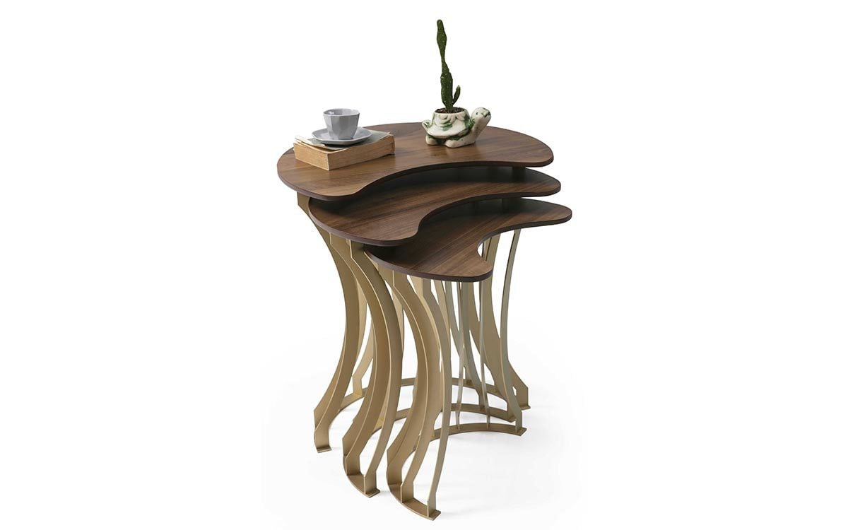 Carmen Zigon Sehpa - Gold