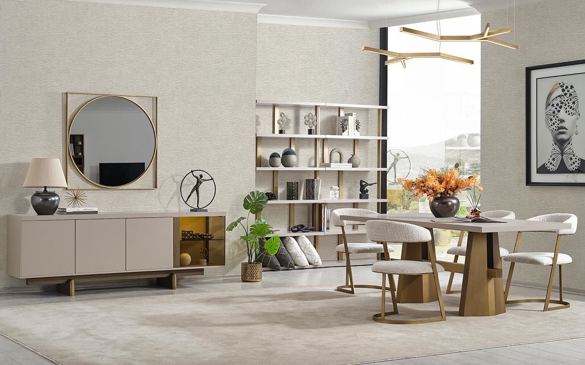 Lamego Yemek Odası Takımı (Vizon)