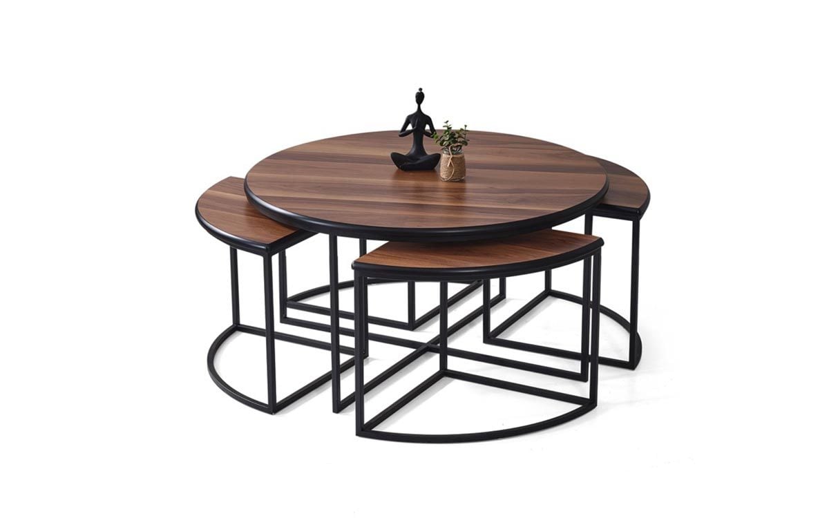 Deluks 128 Orta Sehpa - Ceviz