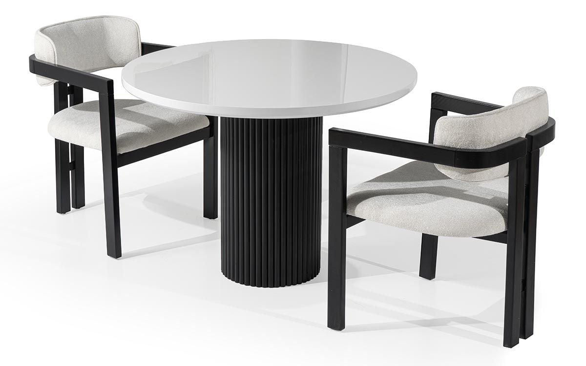 Rosier Yuvarlak Masa (Beyaz)