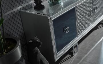 Clive Yemek Odası Takımı (Krom)