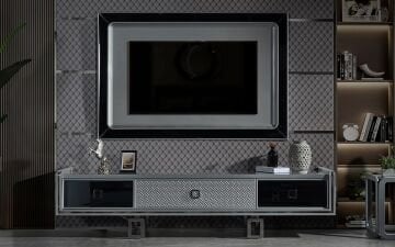 Clive TV Ünitesi (Krom)