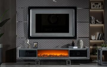 Clive TV Ünitesi (Krom)