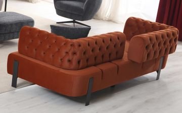 Valeria Koltuk Takımı (Siyah Ayaklı - Sırt Mekanizmalı)