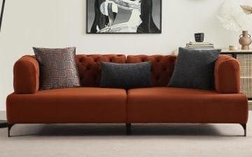 Valeria Koltuk Takımı (Siyah Ayaklı - Sırt Mekanizmalı)