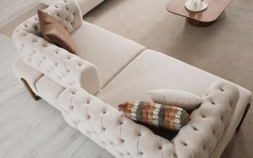 Valeria Wood Koltuk Takımı (Sırt Mekanizmalı)