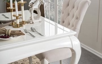 Anya Yemek Odası Takımı (Beyaz)