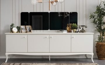 Anya Yemek Odası Takımı (Beyaz)