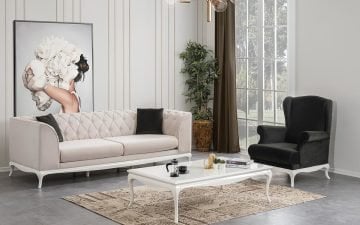 Anya Koltuk Takımı (Beyaz)