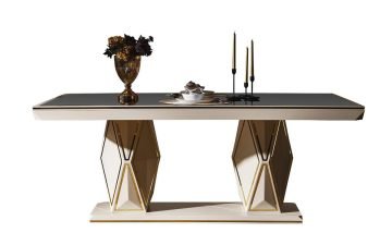 Zümrüt Yemek Odası Takımı - Krem