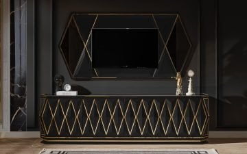 Zümrüt Tv Ünitesi - Siyah