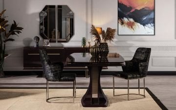 Bianco Yemek Odası Takımı - Mürdüm