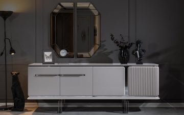 Bianco Yemek Odası Takımı - Pudra