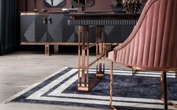 Nevada Yemek Odası Takımı - Antrasit