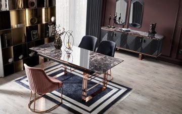 Nevada Yemek Odası Takımı - Antrasit