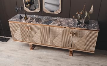 Nevada Yemek Odası Takımı - Gold