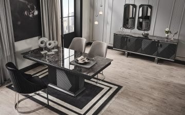 Dubai Yemek Odası Takımı - Siyah