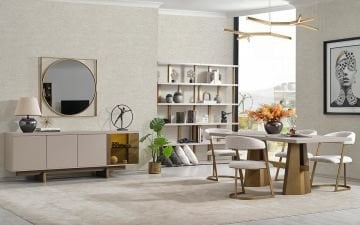 Lamego Yemek Odası Takımı (Vizon)