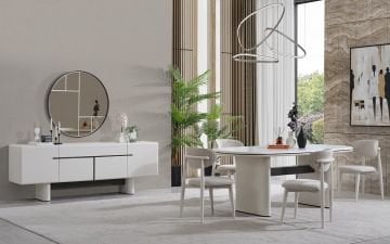 Hemnes Premium Yemek Odası Takımı