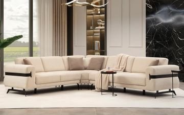 Selmy Köşe Takımı (Krem)