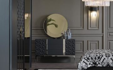 Dome Yatak Odası Takımı - Antrasit