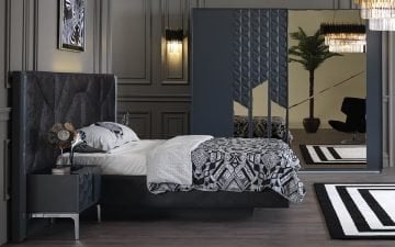 Dome Yatak Odası Takımı - Antrasit
