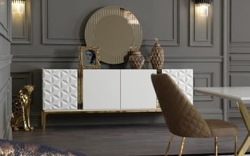 Dome Yemek Odası Takımı - Beyaz