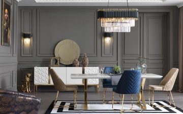 Dome Yemek Odası Takımı - Beyaz