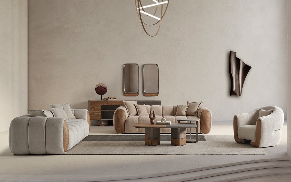 Julina Koltuk Takımı (Açık Meşe)