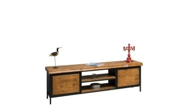 Iron Wood TV Ünitesi Alt Blok (Ahşap K.)