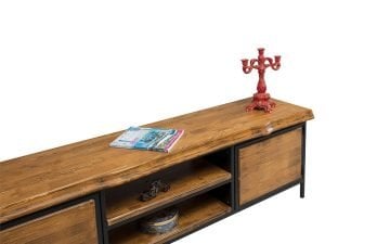 Iron Wood TV Ünitesi Alt Blok (Ahşap K.)