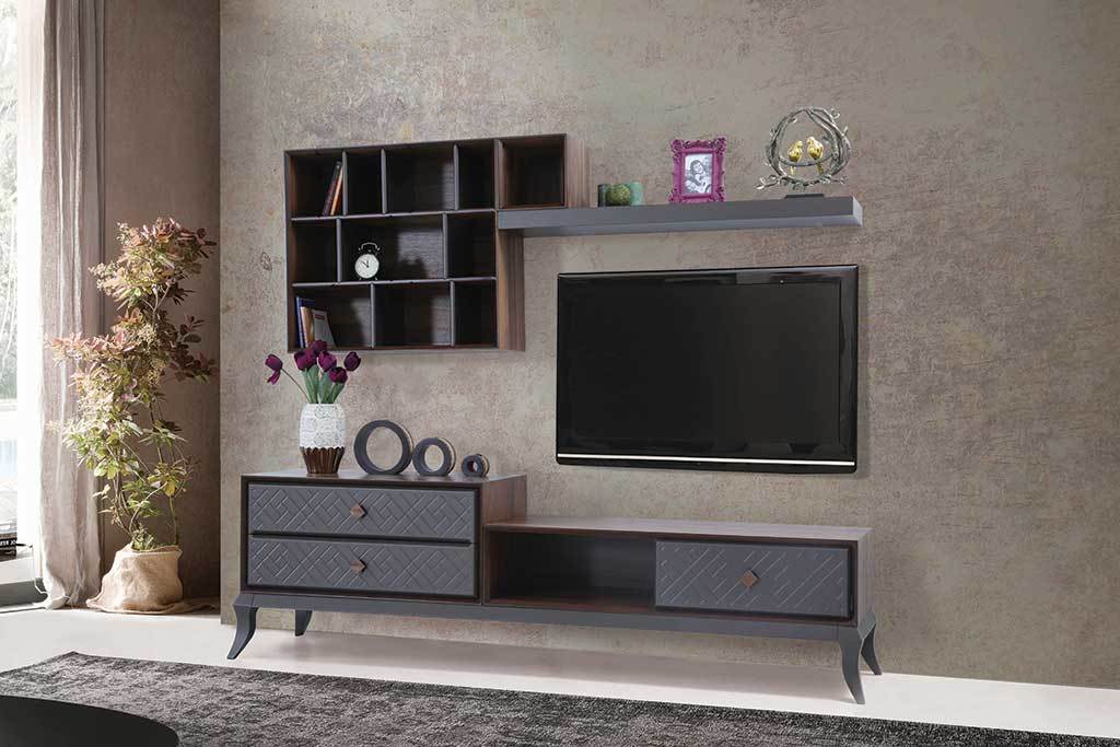 Argos Tv Ünitesi - Gri Ceviz - Seri Sonu
