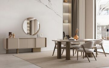 Entro Yemek Odası Takımı (Bej) (Seri Sonu)