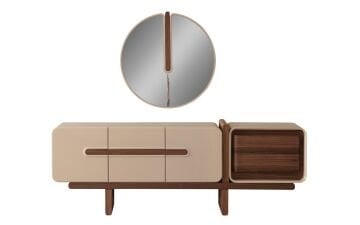 Carloc Yemek Odası Takımı (Koyu Meşe)