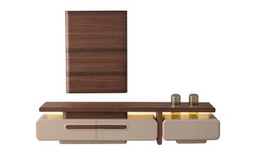 Carloc TV Ünitesi (Koyu Meşe)