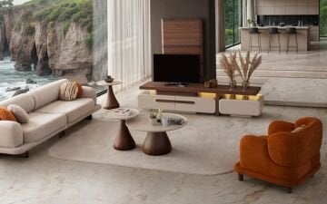 Carloc TV Ünitesi (Koyu Meşe)