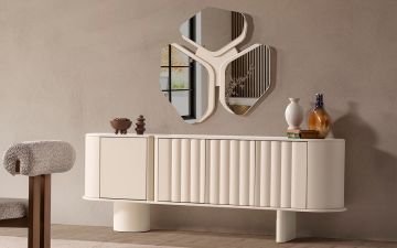 Luther Yemek Odası Takımı (Beyaz)