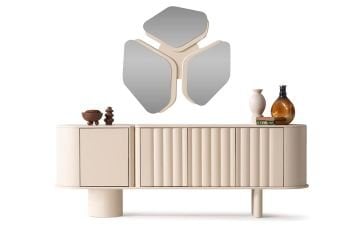 Luther Yemek Odası Takımı (Beyaz)