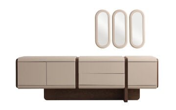 Aurora Yemek Odası Takımı (Krem)