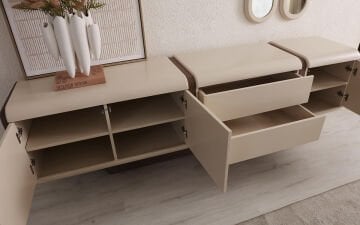 Aurora Yemek Odası Takımı (Krem)