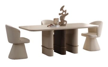 Aurora Yemek Odası Takımı (Krem)
