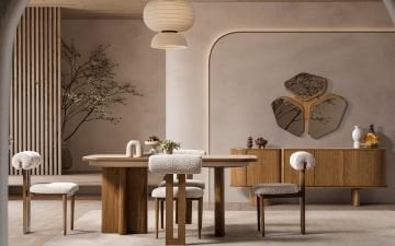 Luther Yemek Odası Takımı (Ceviz)