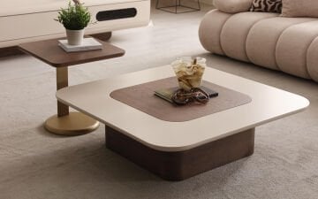 Aurora Sehpa Seti (Krem)