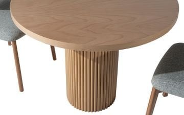 Dante Yuvarlak Masa (Kayın)