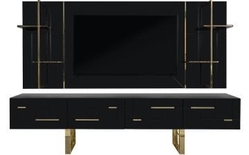 Nelson TV Ünitesi (Antrasit, Mürdüm)